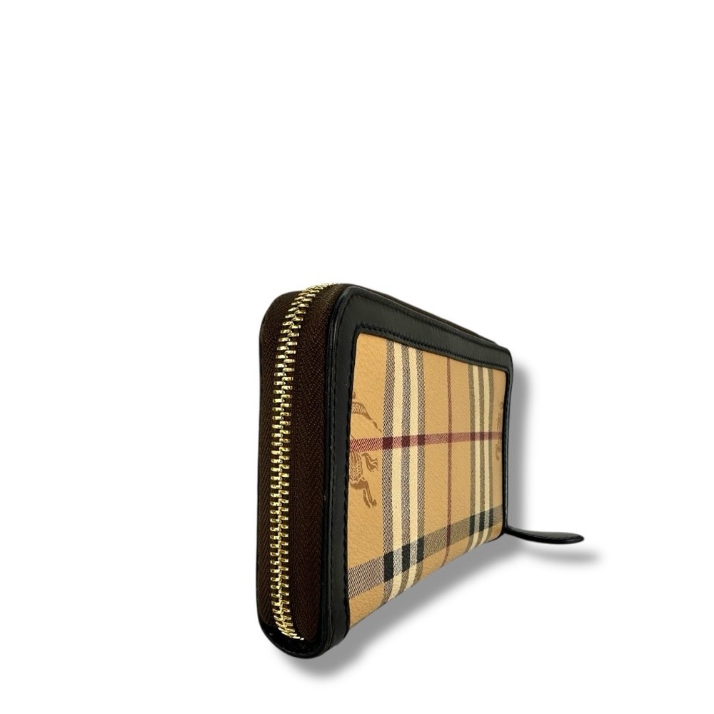 Burberry Haymarket Check Large Ziggy Zip Around Wallet - Picture 5 of 16